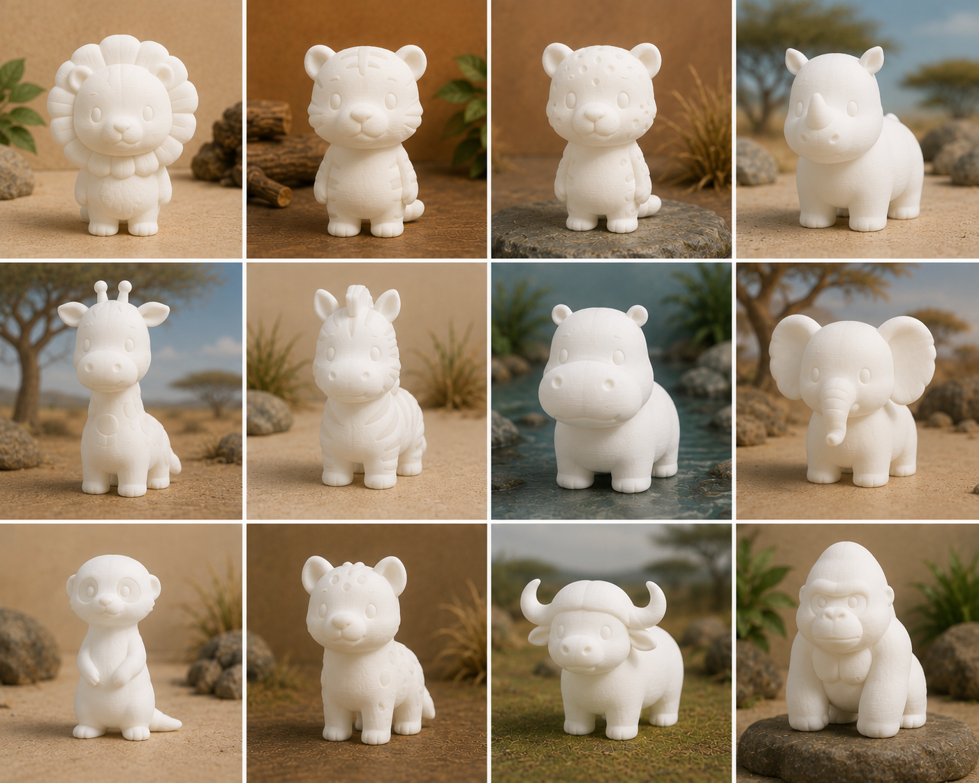 Coleção Safari da Moro 3D